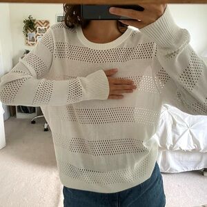 White Long Sleeve Sweater